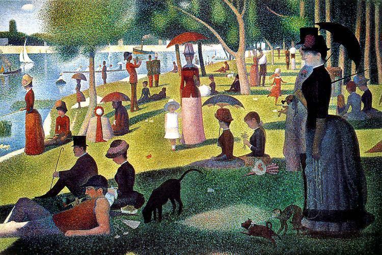 Georges Seurat Sunday Afternoon on the Island of La Grande Jatte, Norge oil painting art